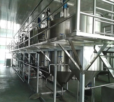 edible oil refinery plant 